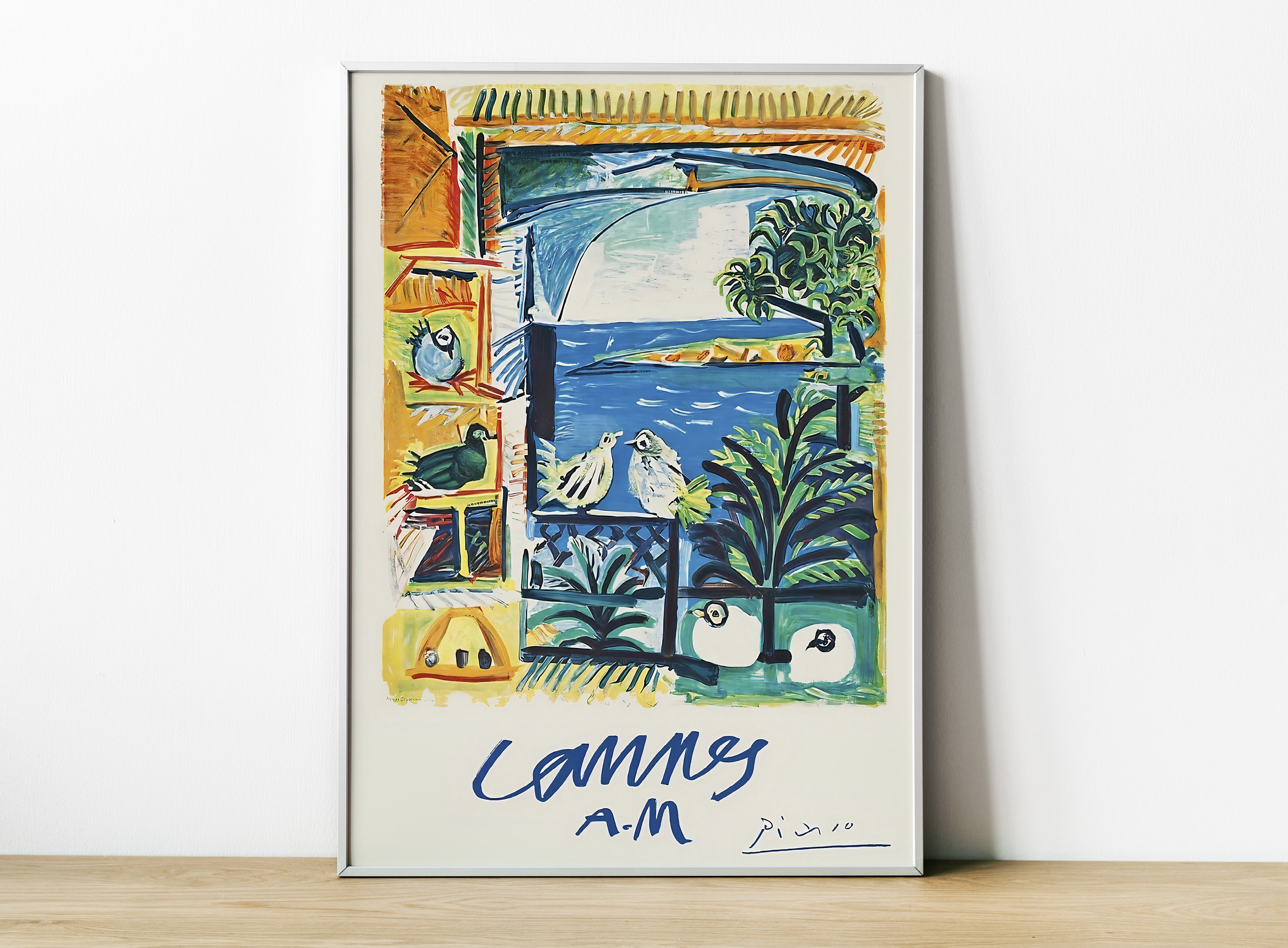 Pablo Picasso 'cannes A.M.' Print, Lithograph Art, Exhibition