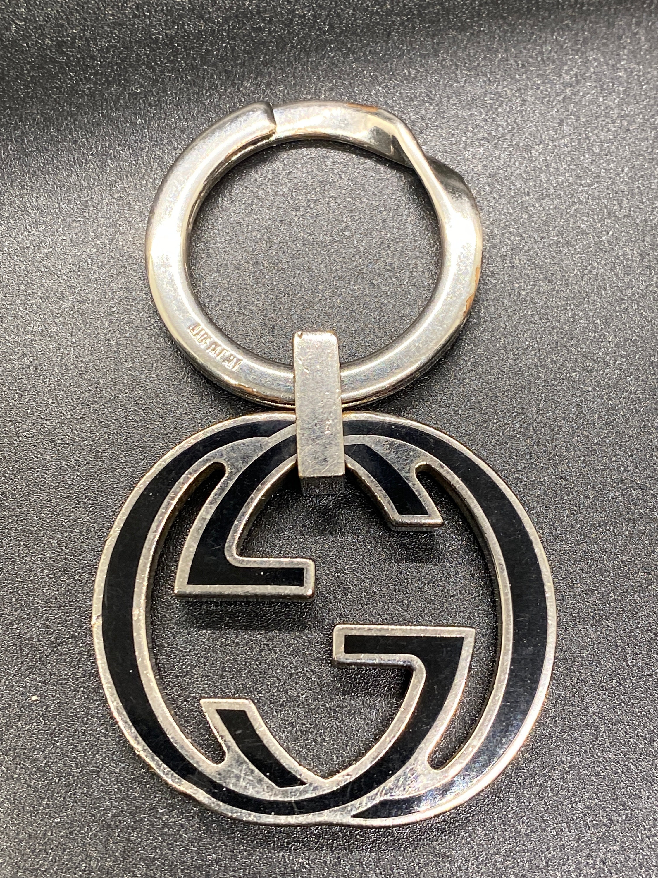 Vintage Gucci Interlocking G Key Ring - Etsy