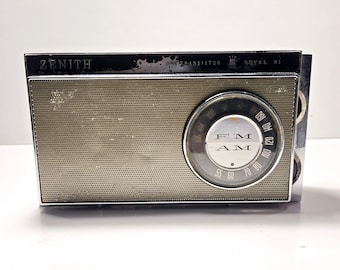 Zenith All Transistor Royal 51 Radio FM/AM - Etsy