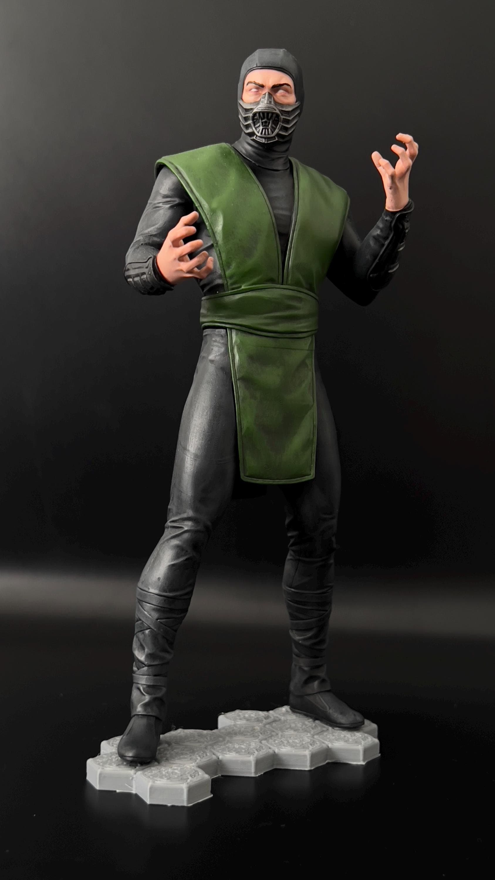 手作り 3D プリント爬虫類フィギュア：モータル コンバット 1995 映画