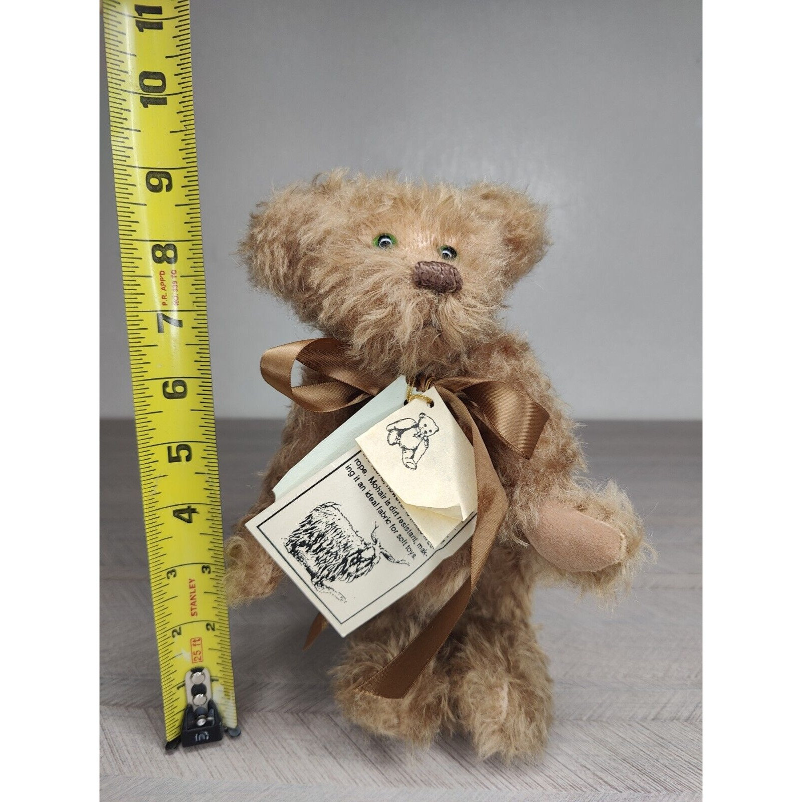 ヴィンテージ ジョイント モヘア テディベア 9インチ アーティスト