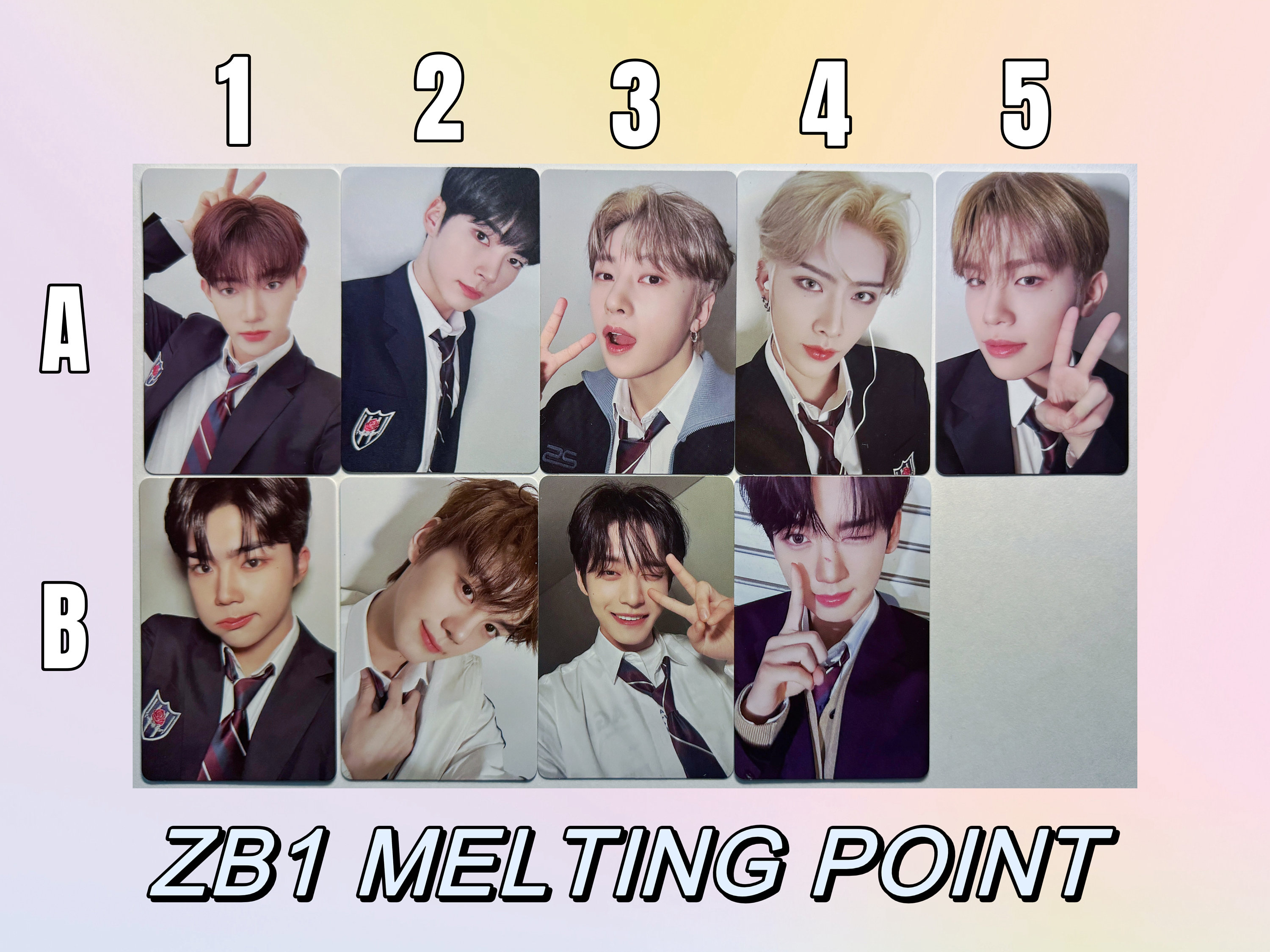 ZB1 [official] Melting Point Crush Zerobaseone Photocard Hanbin