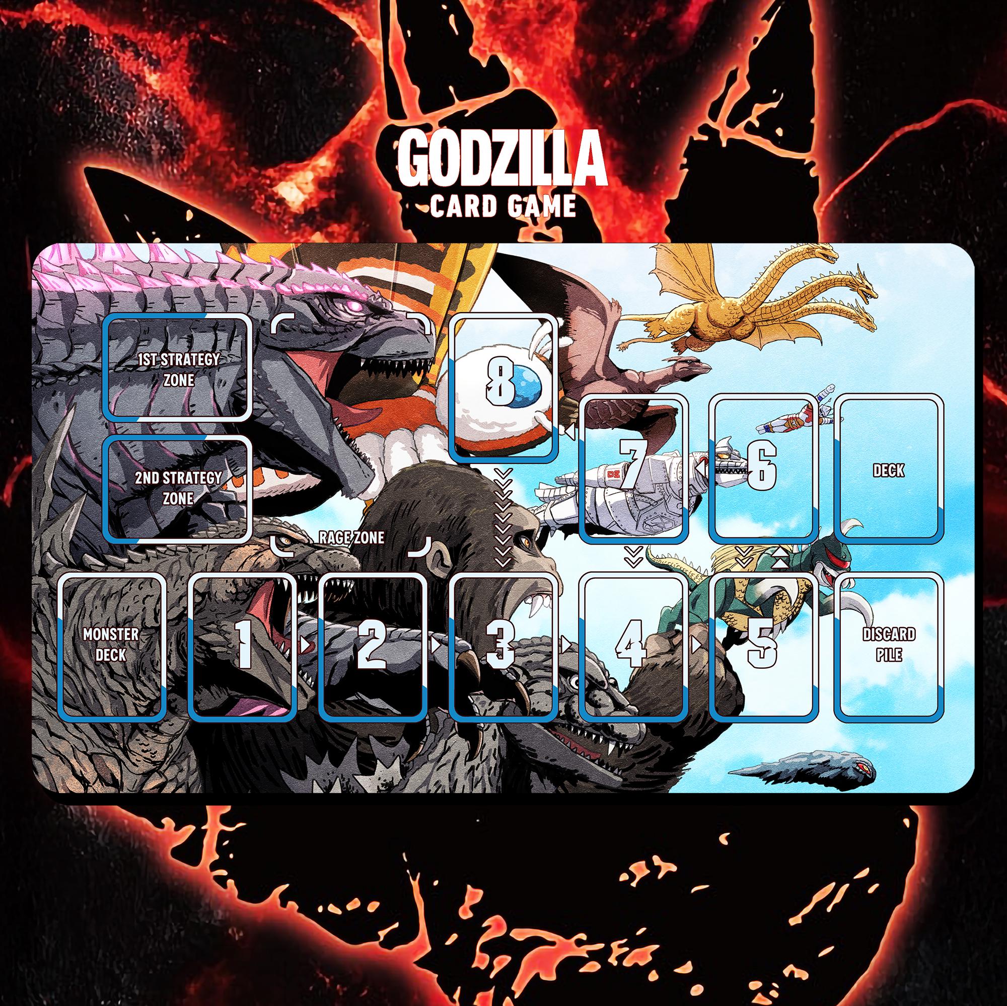 怪獣プレイマット - ゴジラ カードゲーム - 24インチ x 14インチ (600