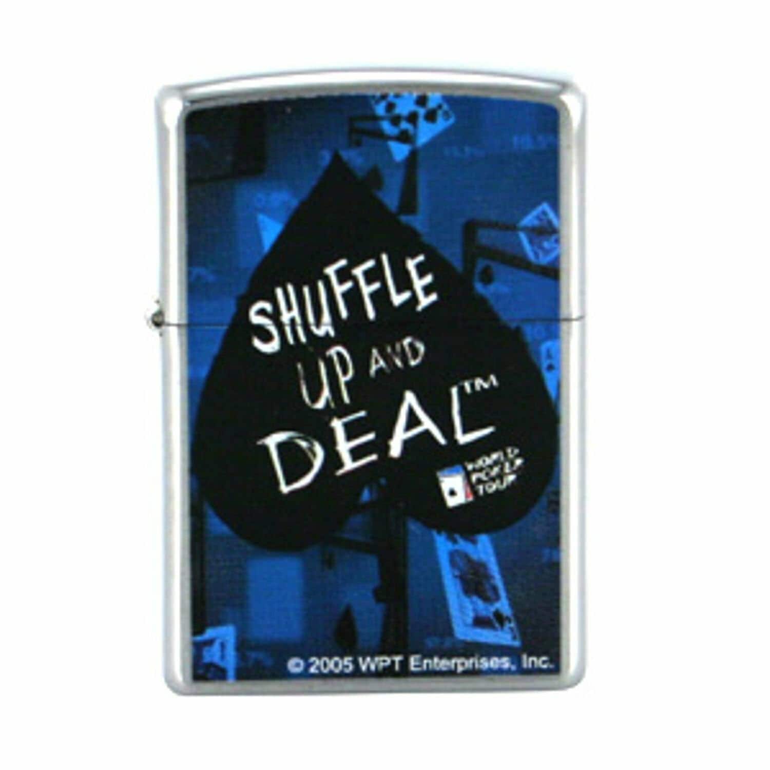 Retired WPT World Poker Tour Shuffle up & Deal Zippo Lighter