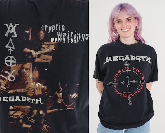 Megadeth T Shirt 1997 Cryptic Writings Shirt 90s Thrash Metal