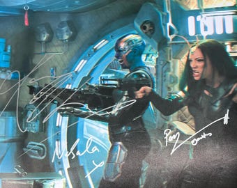 Karen Gillan Signed 8x10 Guardians of the Galaxy Nebula Photo W