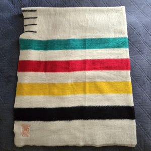 Vintage Hudson Bay 4 Point Blanket - Etsy