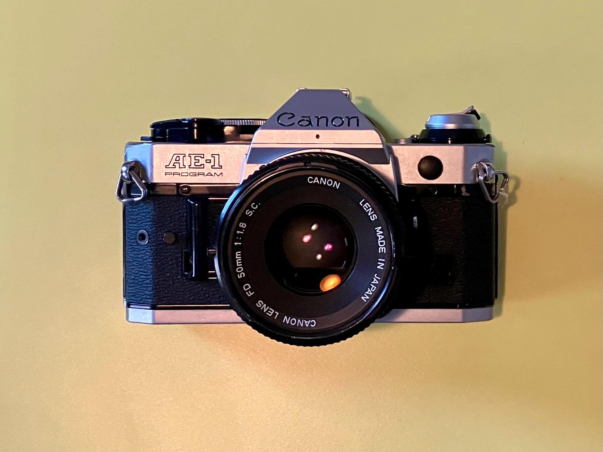 Canon AE-1 Program Film SLR Camera With 50mm FD Mount Lens - Etsy