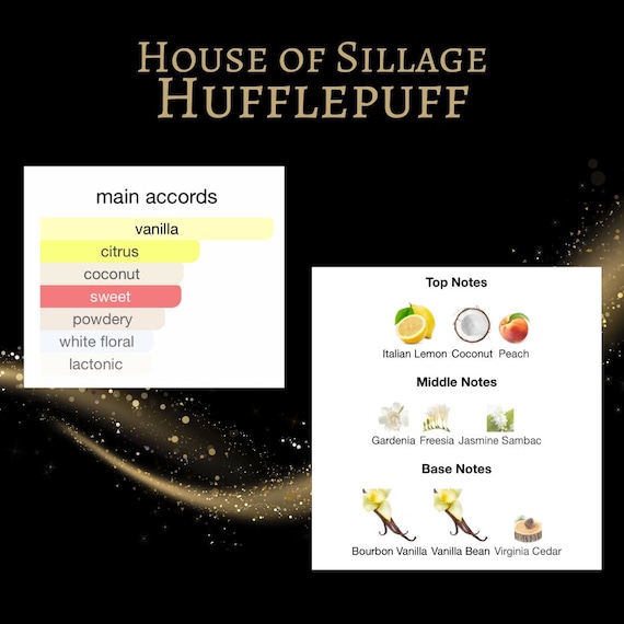 House of Sillage Hufflepuff Perfume 10, 5, 3 and 2 Ml Samples - Etsy