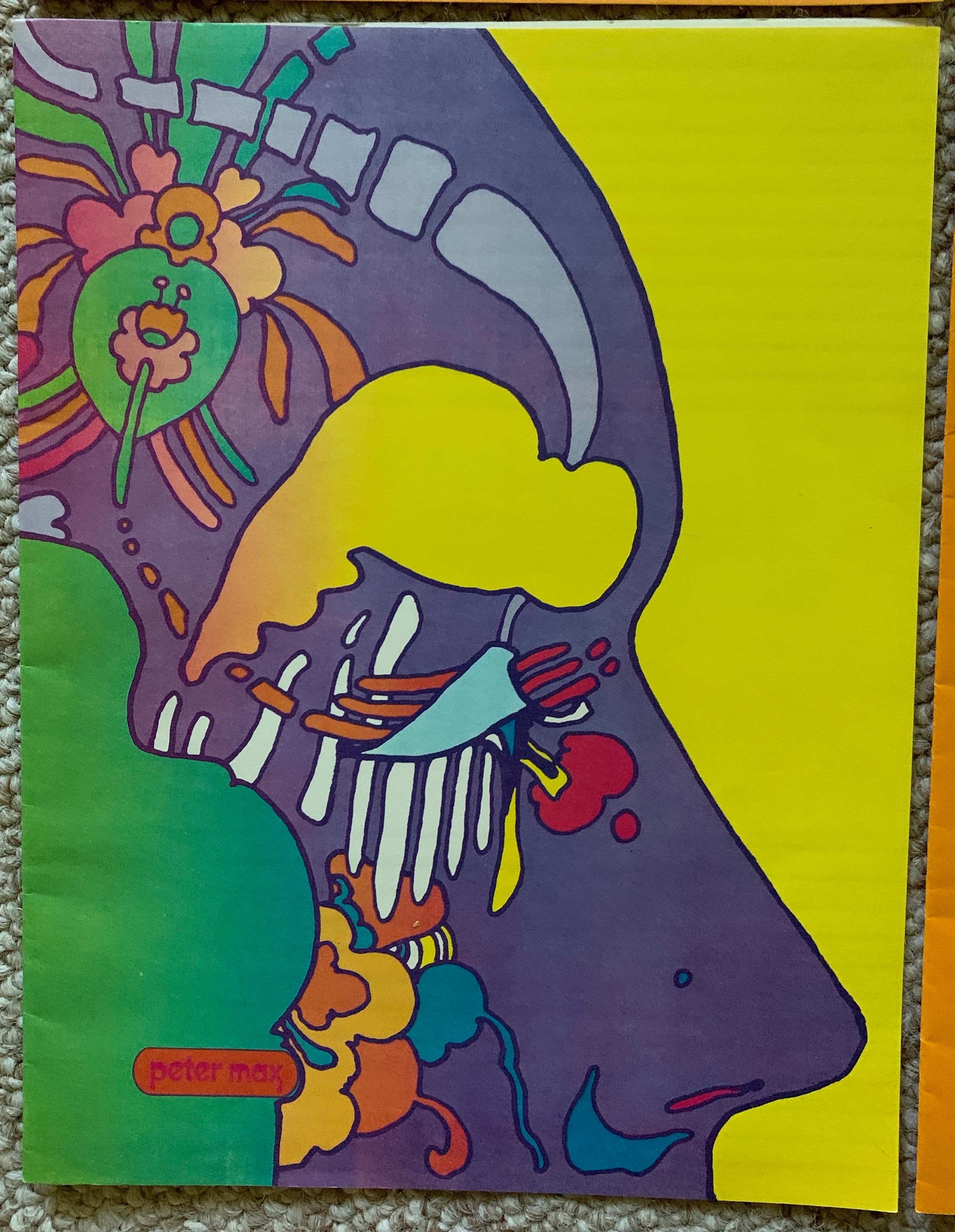 Set Four Vintage 60s 70s PETER MAX Psychedelic Book Covers Mid