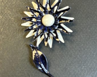 1940年代のヴィンテージ シトリン フラワー ブローチ - Etsy 日本