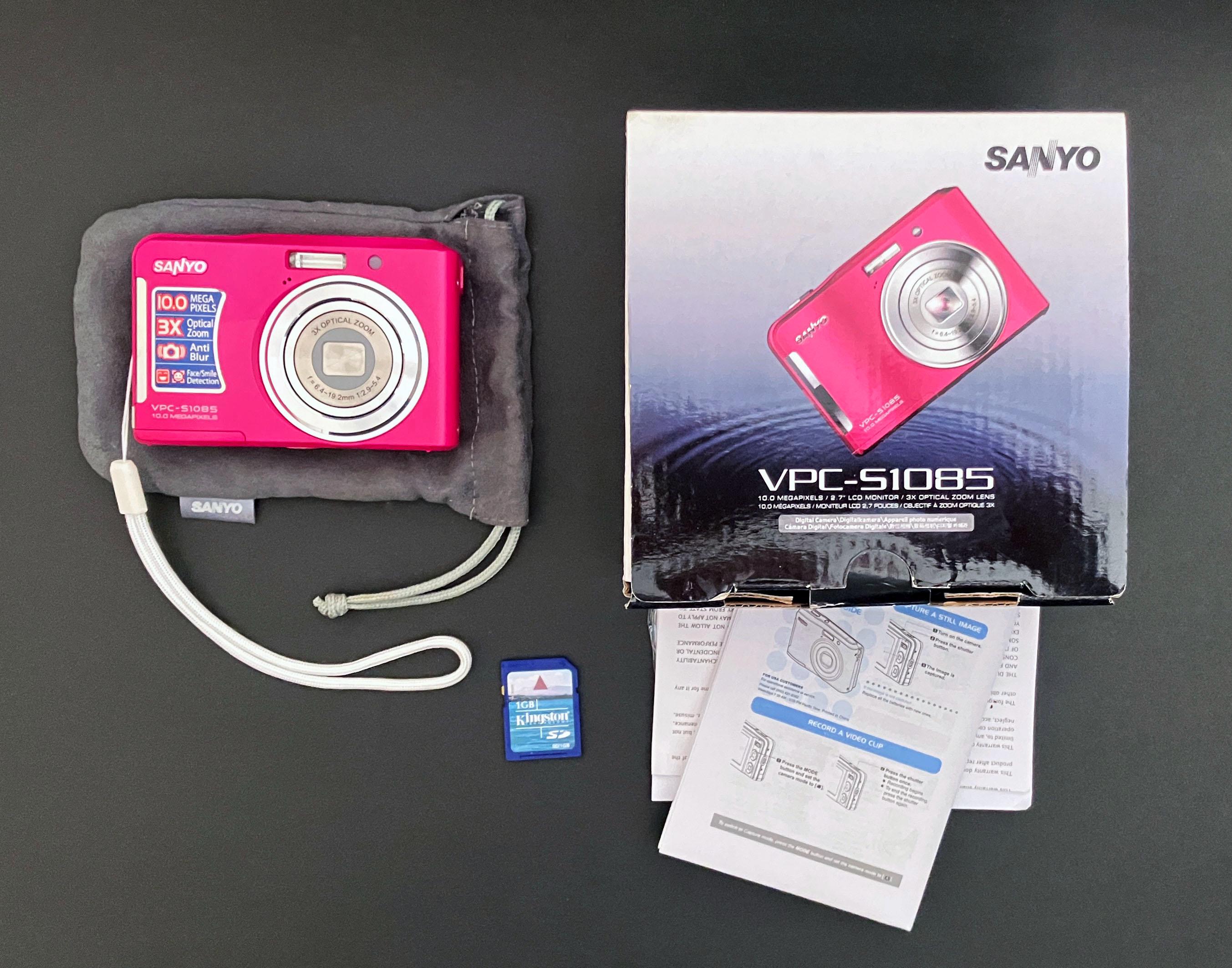 Sanyo VPC-S1085 Digital Camera _ 10mp _ 3x Zoom _ Video _ in Box