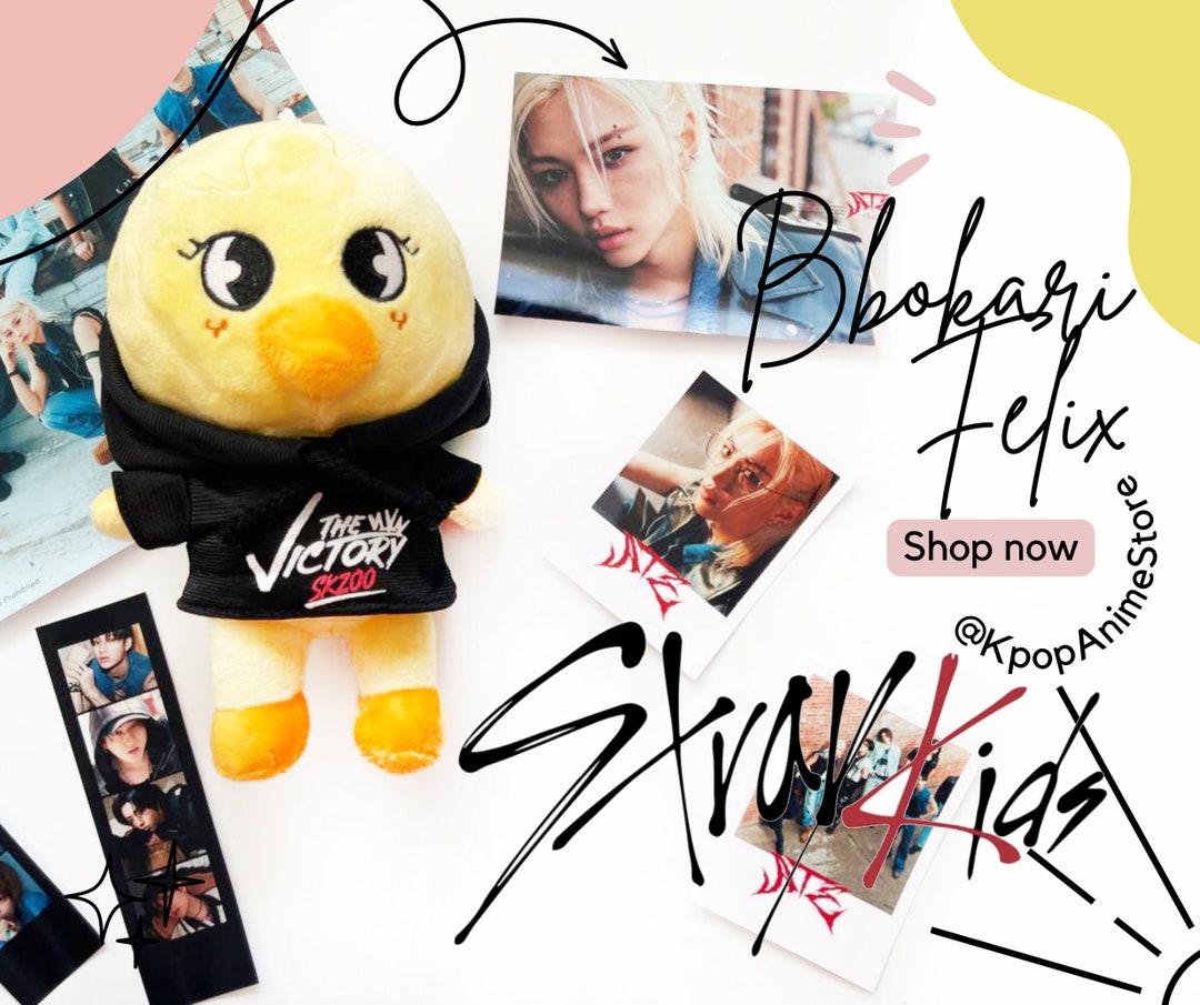 SKZOO Bbokari Plush: персонаж Stray Kids Felix, подарок Kpop