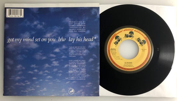 George Harrison - Got My Mind Set on You - 1987 45rpm Vinyl Record