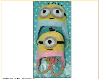 KNITTING PATTERN - Minion Edith Ear Flap Hat - Etsy