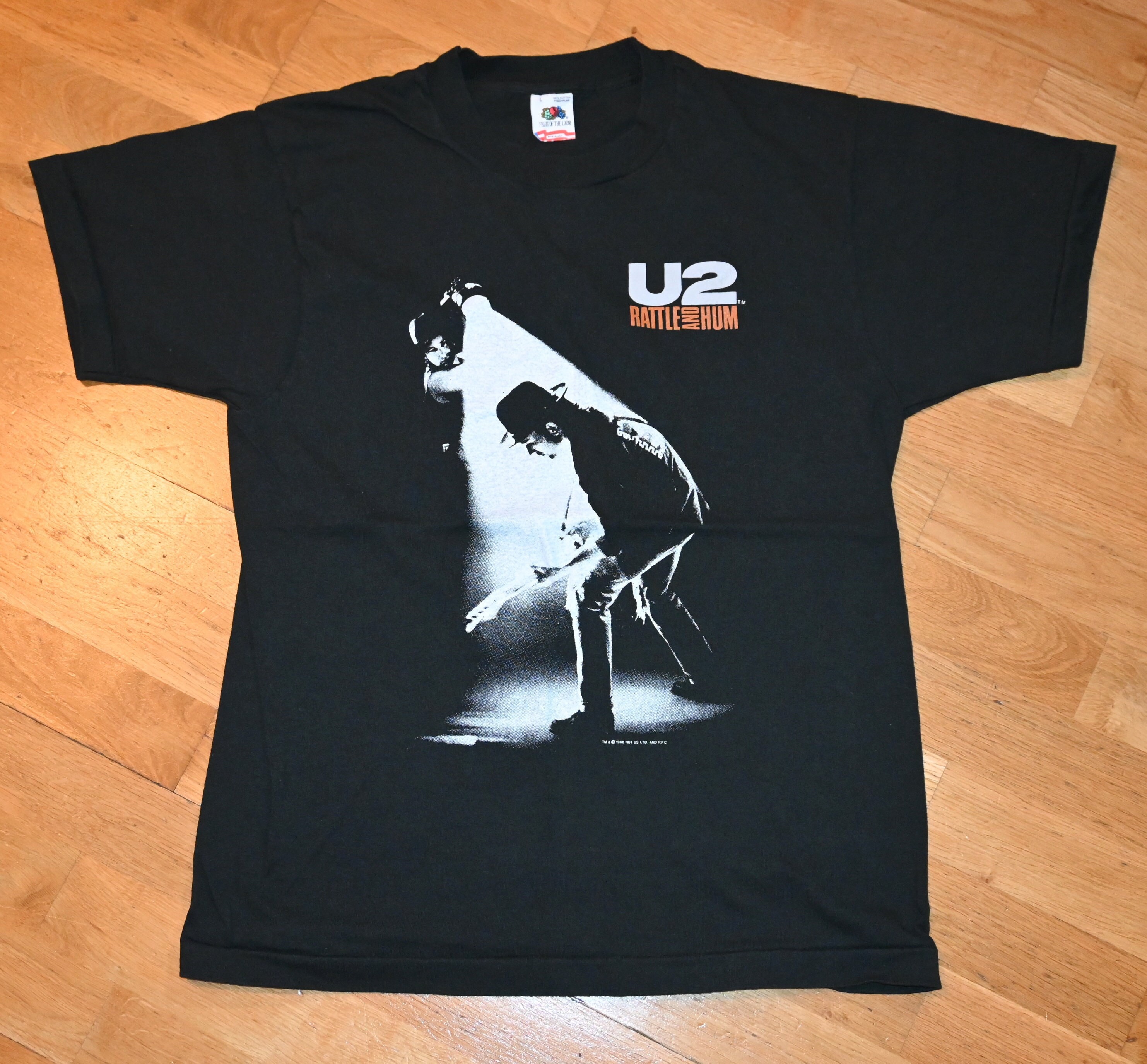 1980's U2 Vintage RARE! Original 1988 Rattle and Hum Tour 80's