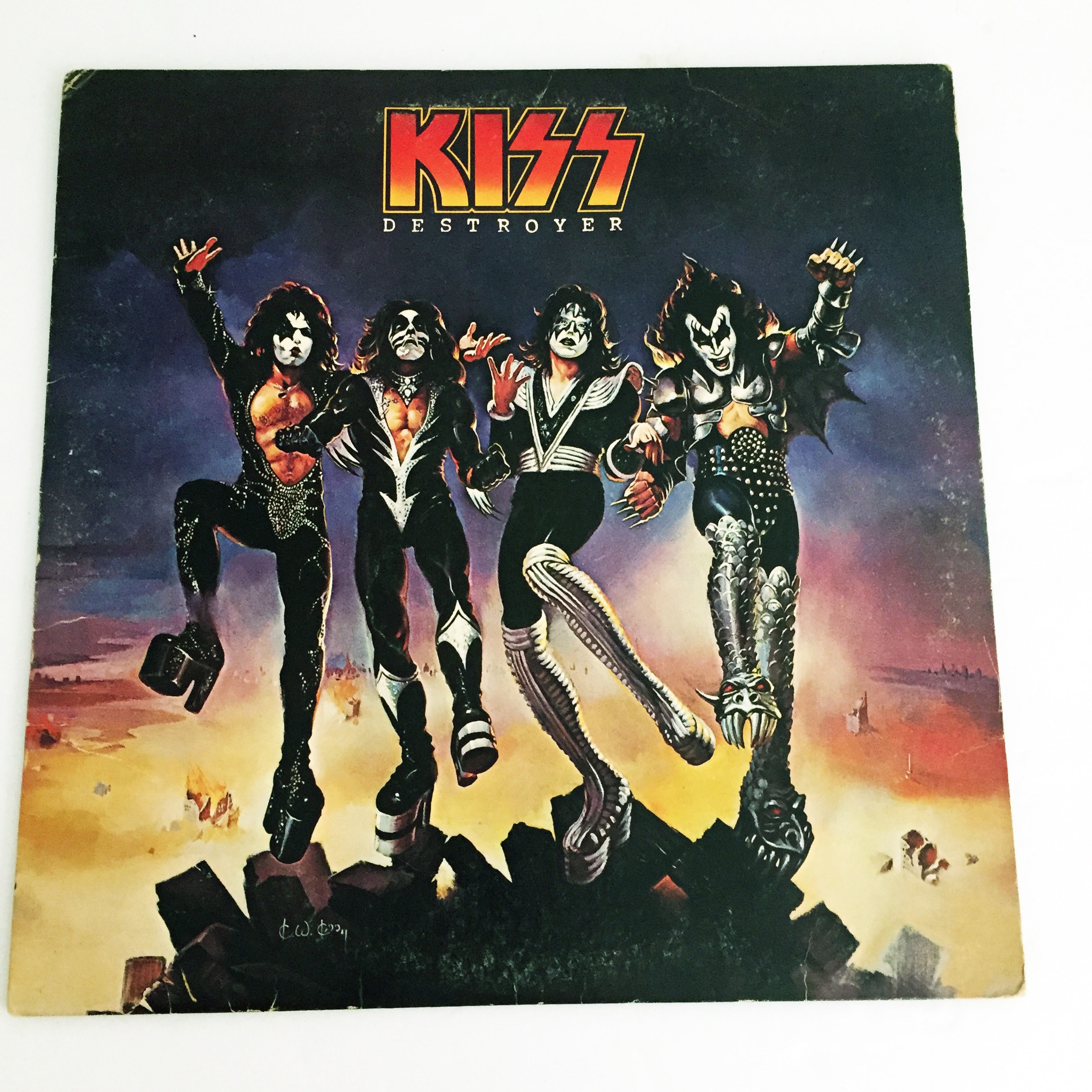 Vintage 1976 Kiss Destroyer LP Record Album Vinyl No Barcode