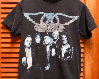 Vintage 90s Aerosmith Shirt, Vintage Aerosmith Band Tee Shirt