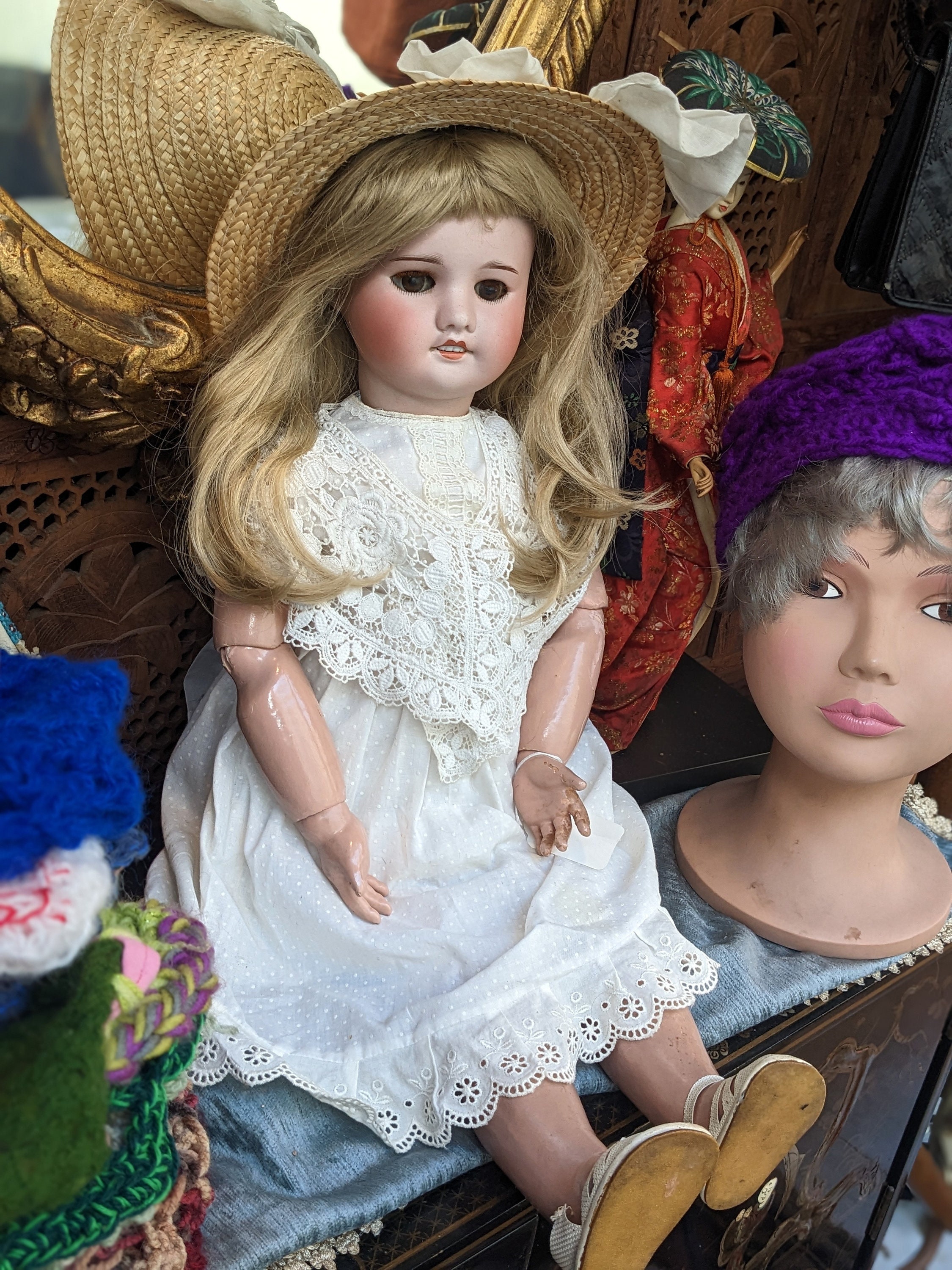 アンティーク SFBJ 60 フランス人形 // ファッション ビスクドール