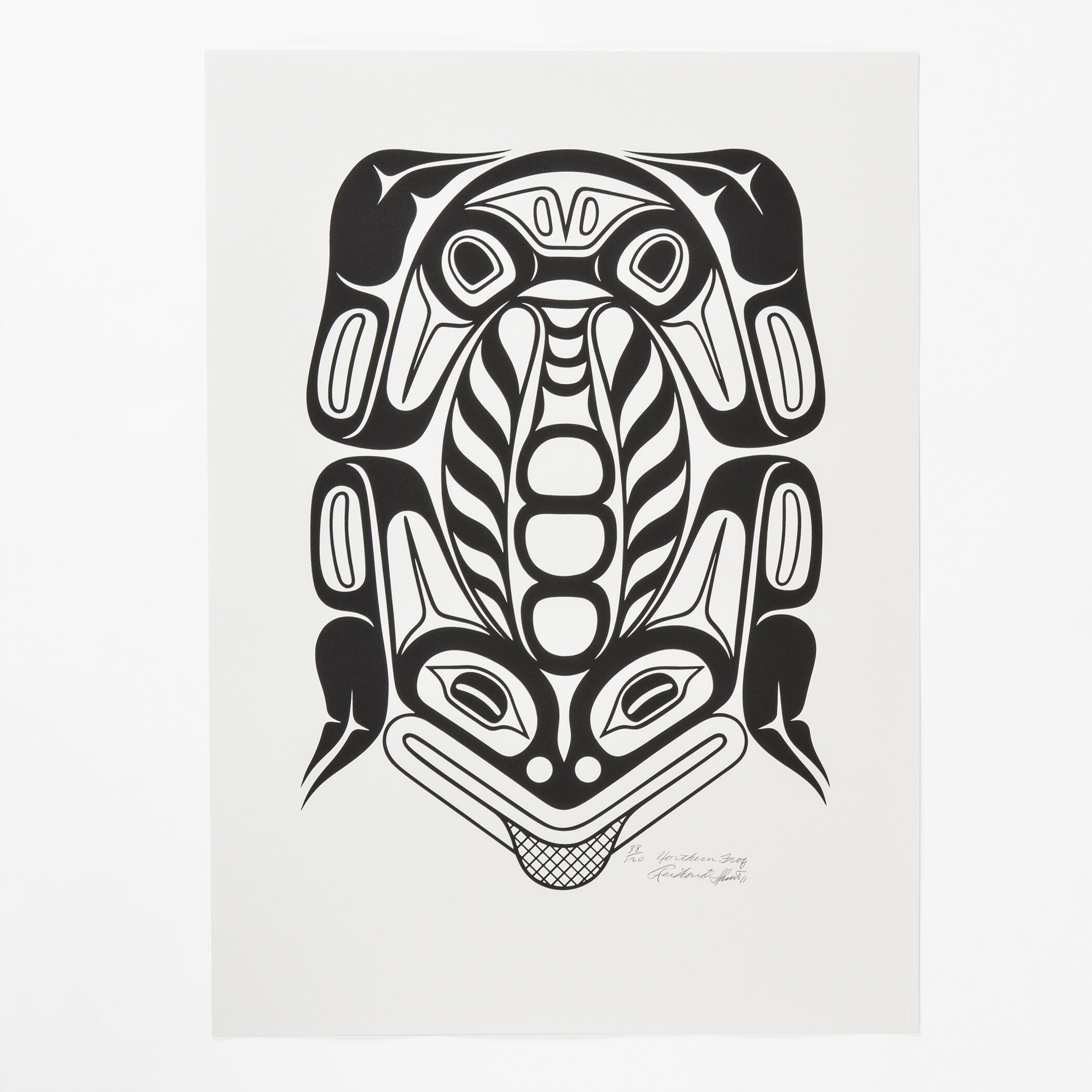 Modern Northwest Coast Native Northern Frog Print by Richard Hunt