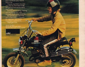 1973 Harley -davidson X-90 Magazine Ad/vintage Ad/ the Great