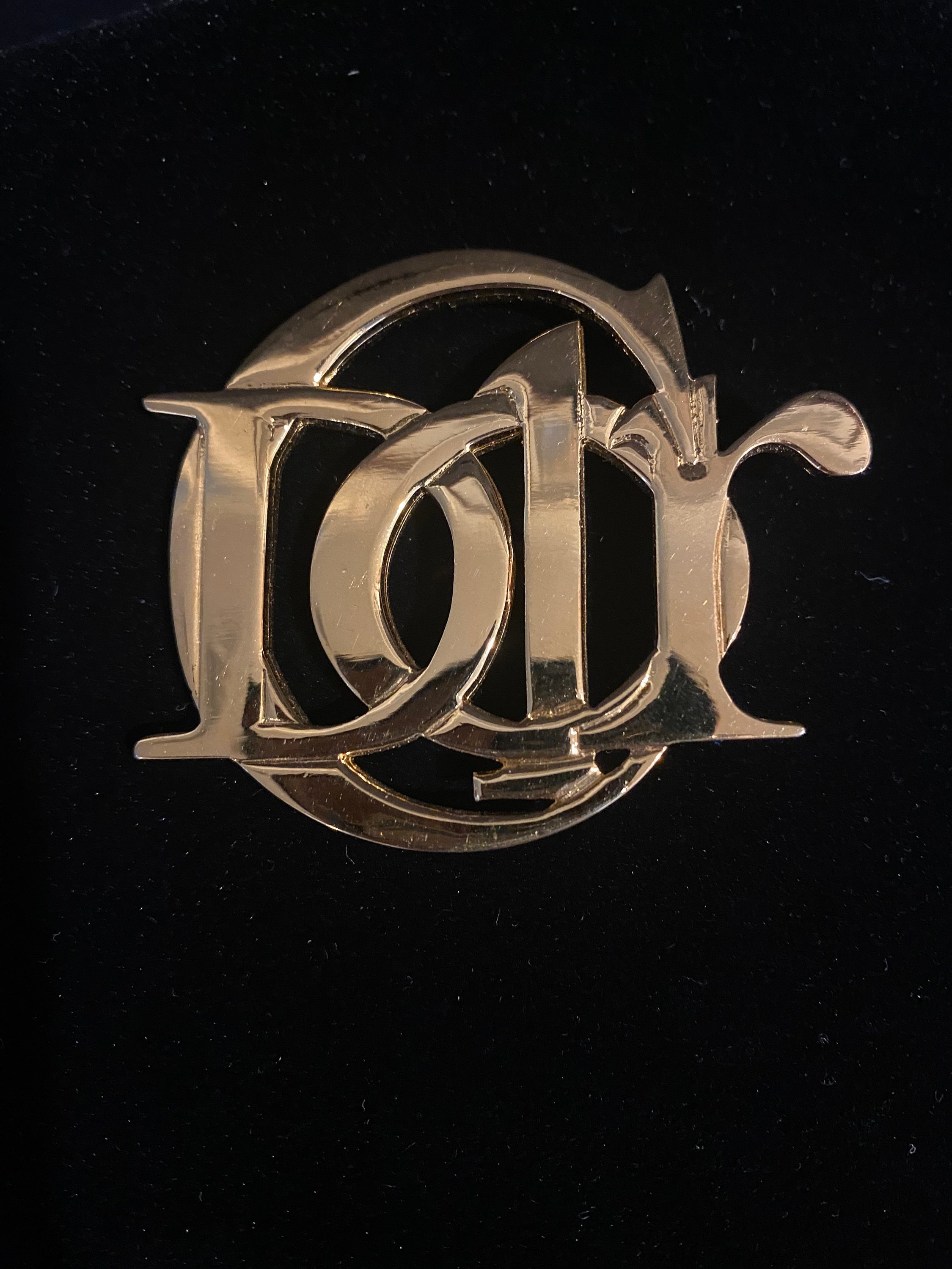 Authentic Christian Dior Initial Logo Brooch - Etsy