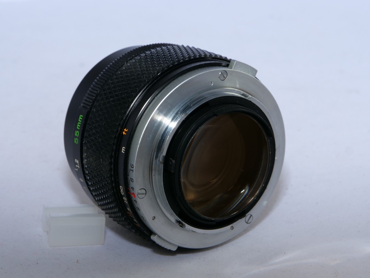 Olympus G. Zuiko Auto-S 55mm f1.2 FAST OM Normal Lens. Caps. CLA'd