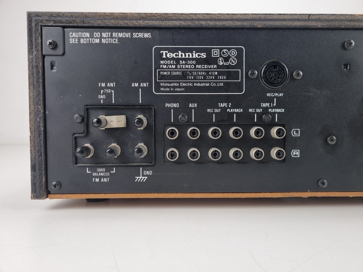 Technics SA-300 FM/AM STEREO RECEIVER - New Lights - Replace Fuse