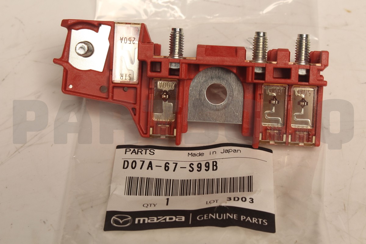 Genuine Mazda D07A-67-S99B D07A67S99B Fuse | Red | OE | Front