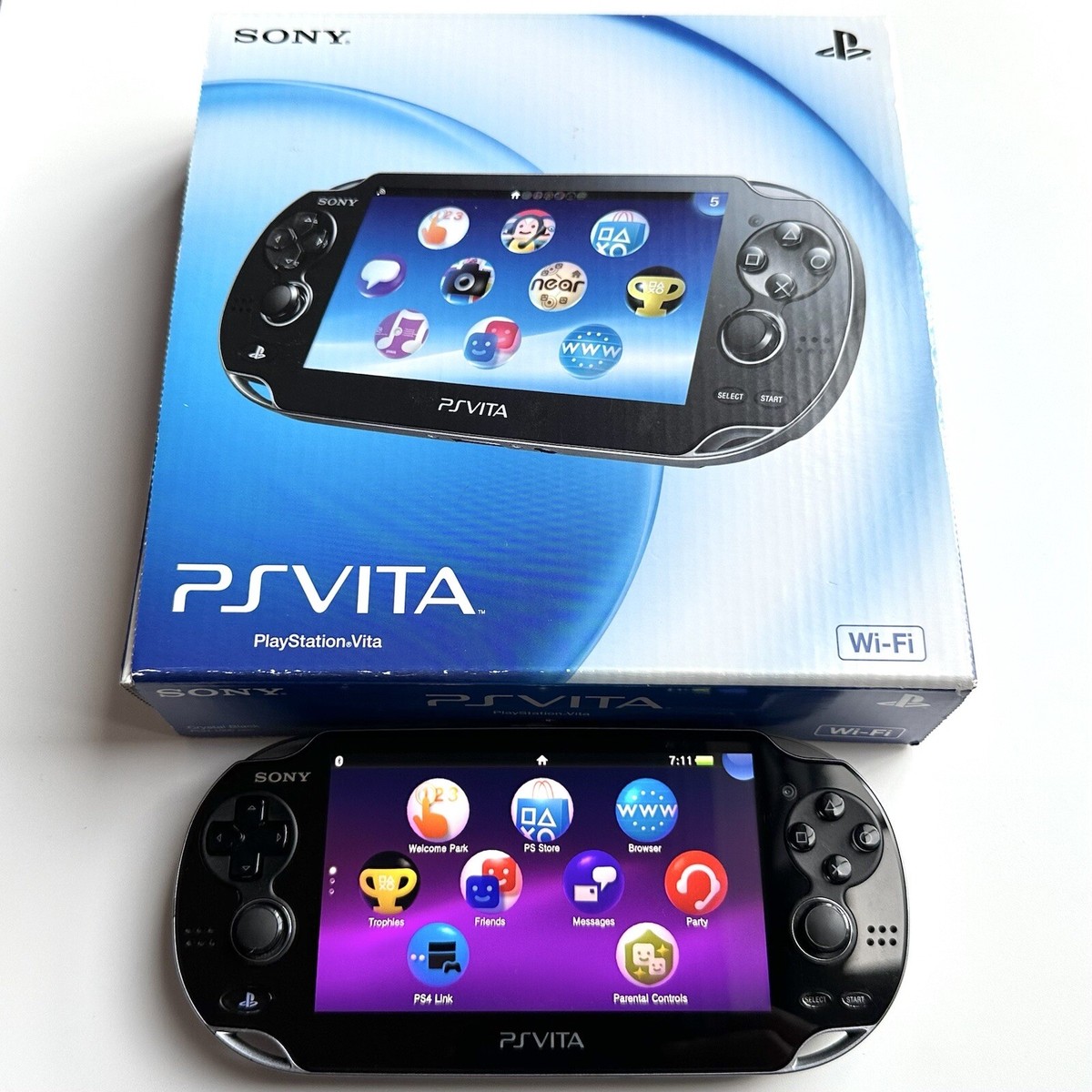 BOXED BOX BLACK SONY PS-VITA PS VITA PCH-1000 PCH 1000 Not PCH