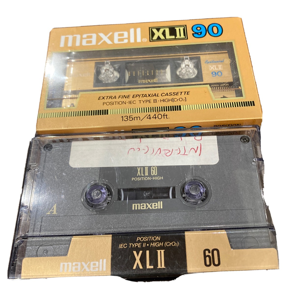 Vintage Maxell XLII 90 Extra Fine Epitaxial High Bias Cassette