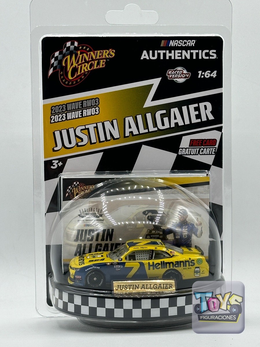 NASCAR Authentics Justin Allgaier #7 Hellmans Winners Circle Wave