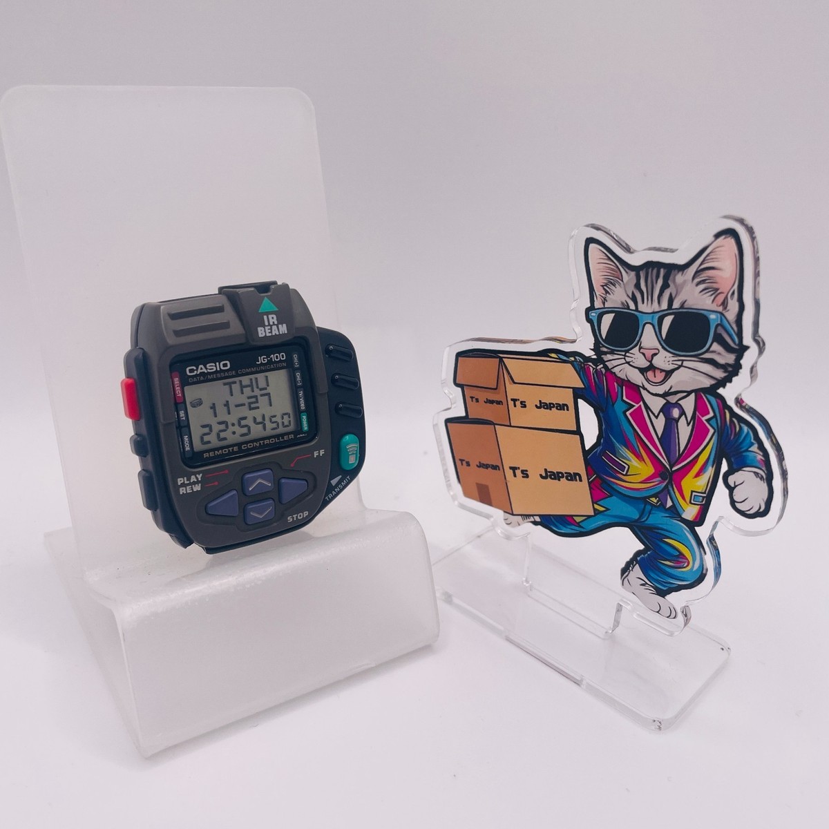 Casio JG100 Cyber Cross Vintage Watch 1994 Japan RARE #555 Fz175