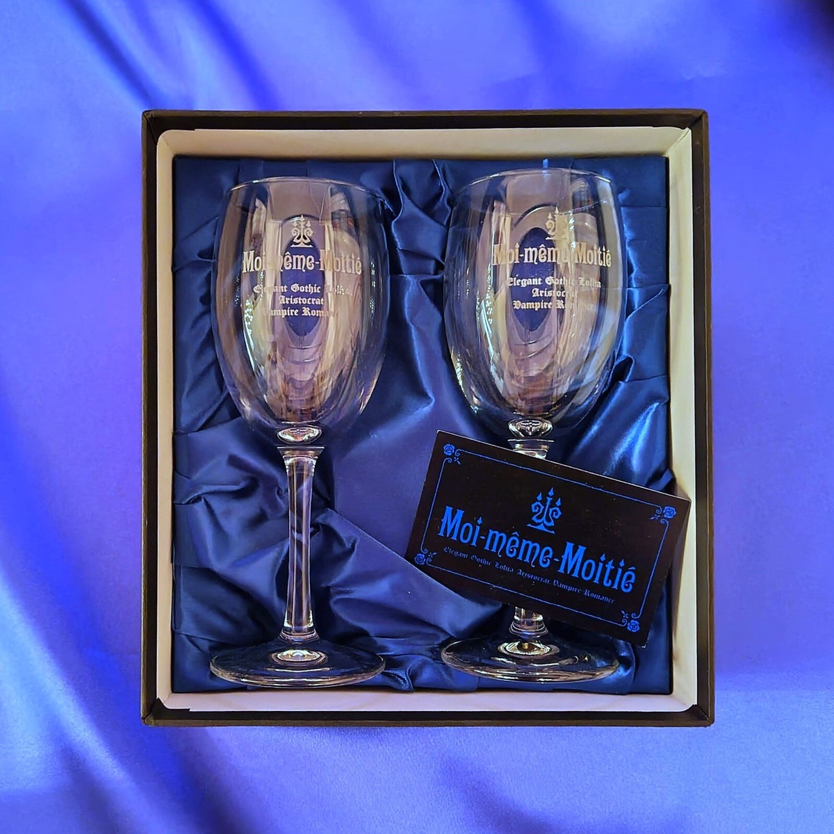 Moi-meme-Moitie a Pair of Wine Glasses MALICE MIZER Mana-sama from