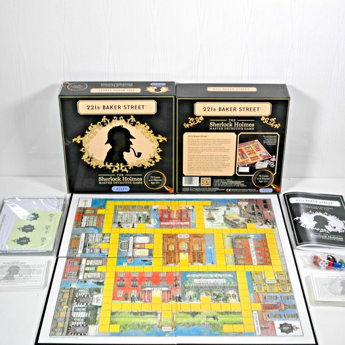Gibson 221b Baker Street Board Game. The Sherlock Holmes Master