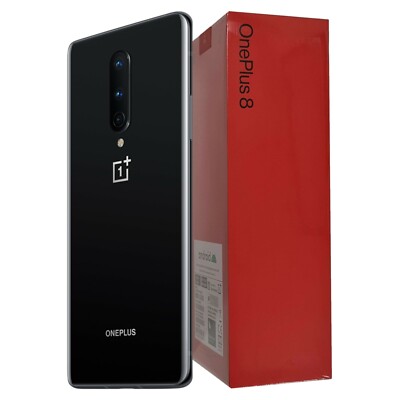 BNIB OnePlus 8 (5G) Dual-SIM IN2013 128GB Onyx Black Factory