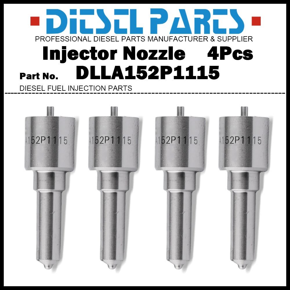 4x Fuel Injector Nozzle DLLA152P1115 for ISUZU D-MAX Rodeo 4JJ1