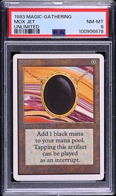 1993 MTG Magic The Gathering Unlimited Mox Jet PSA 8 NM-MT | eBay