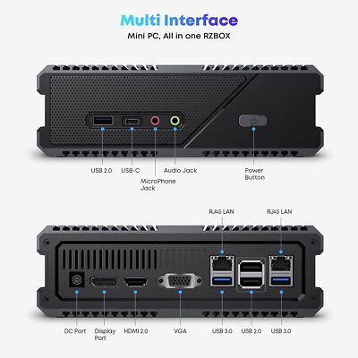 CHUWI RZBOX Mini PC AMD Ryzen 7 4900H/5800H 16GB 512GB Win 11