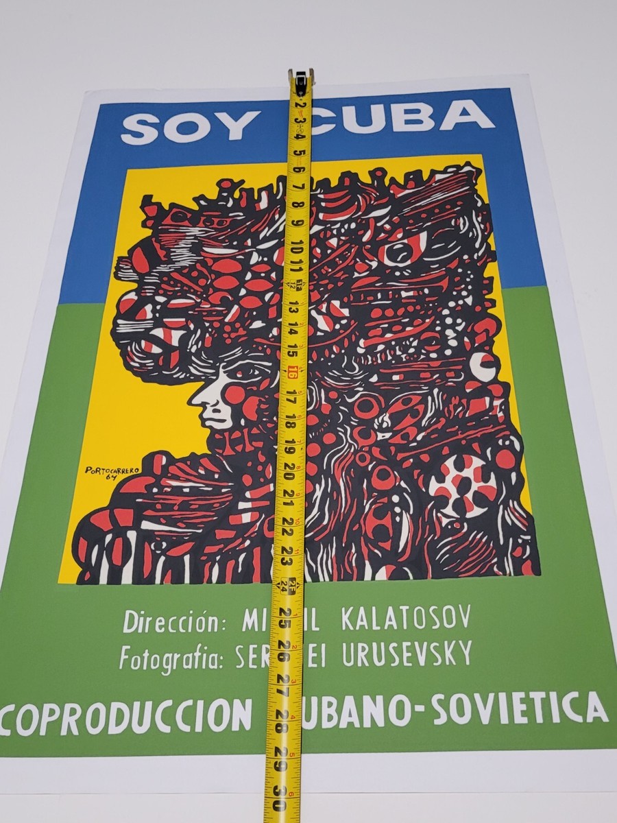Soy Cuba, I Am Cuba, Cuban Silk-Screen Movie Art Poster by Rene