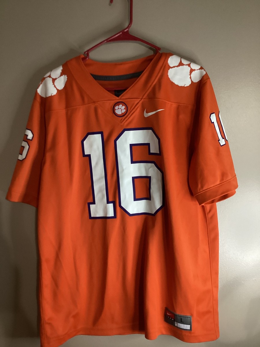 Trevor Lawrence #16 Clemson Tigers Nike Team Orange Football