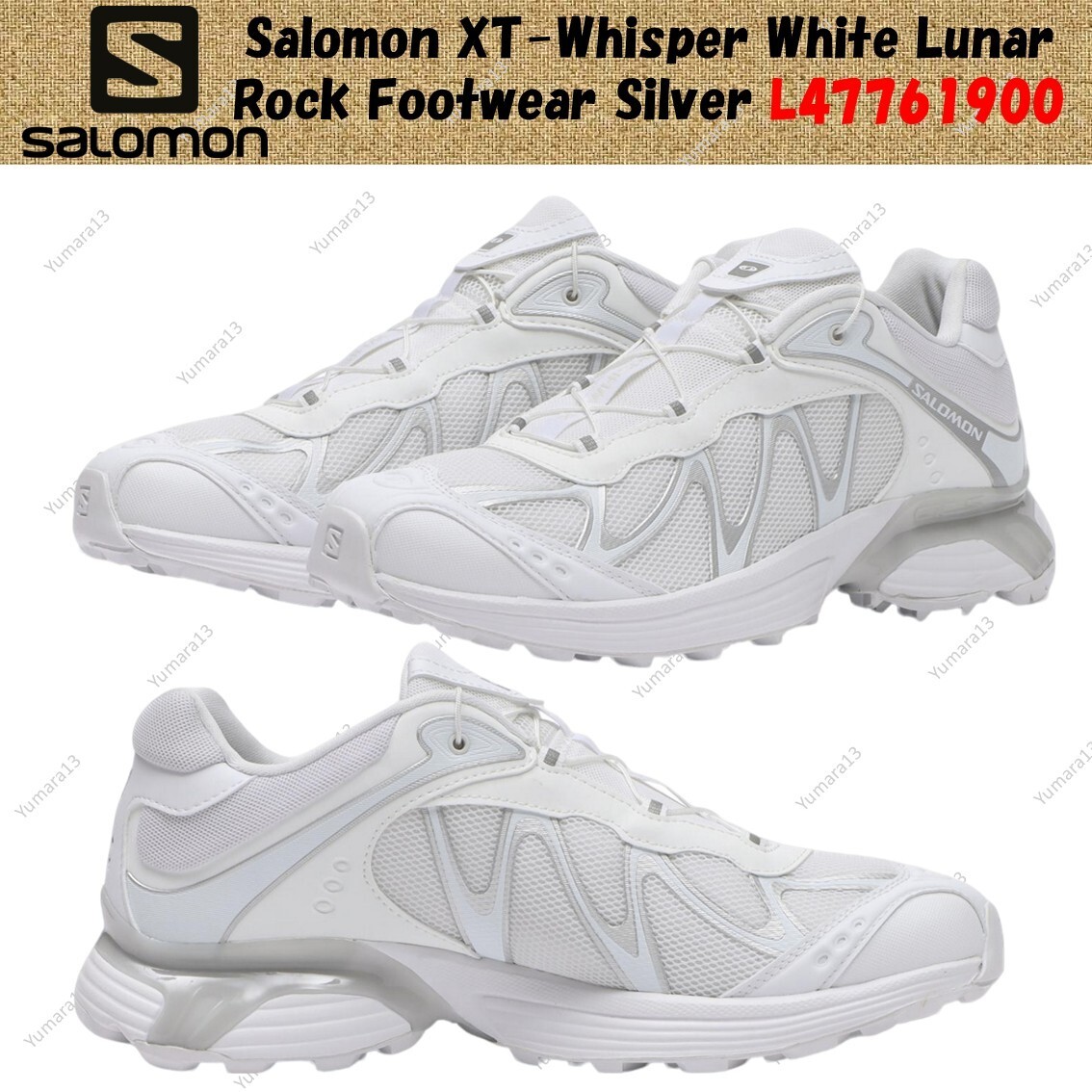 Salomon XT-Whisper White Lunar Rock Footwear Silver L47761900