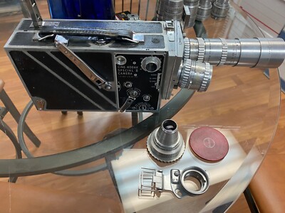 Kodak Cine Special II 16mm Camera w/4 Lenses, 2 Chambers, Custom