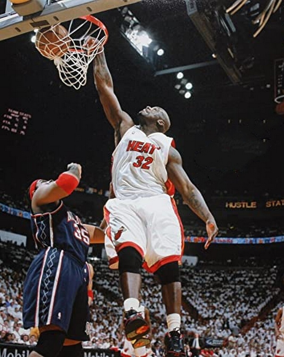 SHAQUILLE O'NEAL 8X10 PHOTO MIAMI HEAT BASKETBALL NBA SHAQ DUNK | eBay