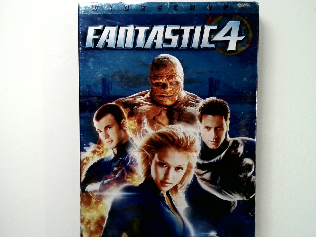 Fantastic 4 DVD Widescreen Marvel Movie Featuring Jessica Alba