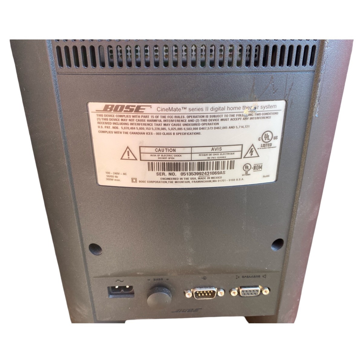 Bose Cinemate Series II Digital Home Theatre System Subwoofer | eBay