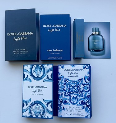 D&G Dolce & Gabbana LIGHT BLUE Perfume Collection 5pc Sample Spray