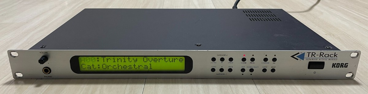 Korg TR-RACK Sound Module Synthesizer with Power Cable Used from