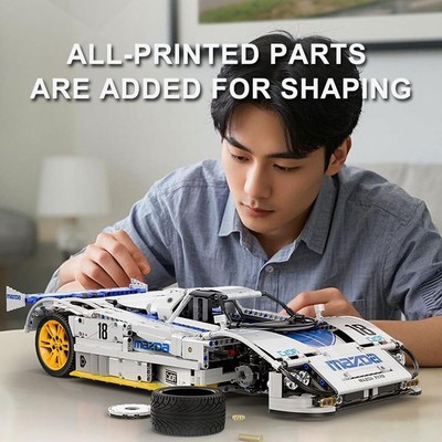 CaDA Mazda 787B Sports car Building Blocks Technic 1:10 1797Pcs