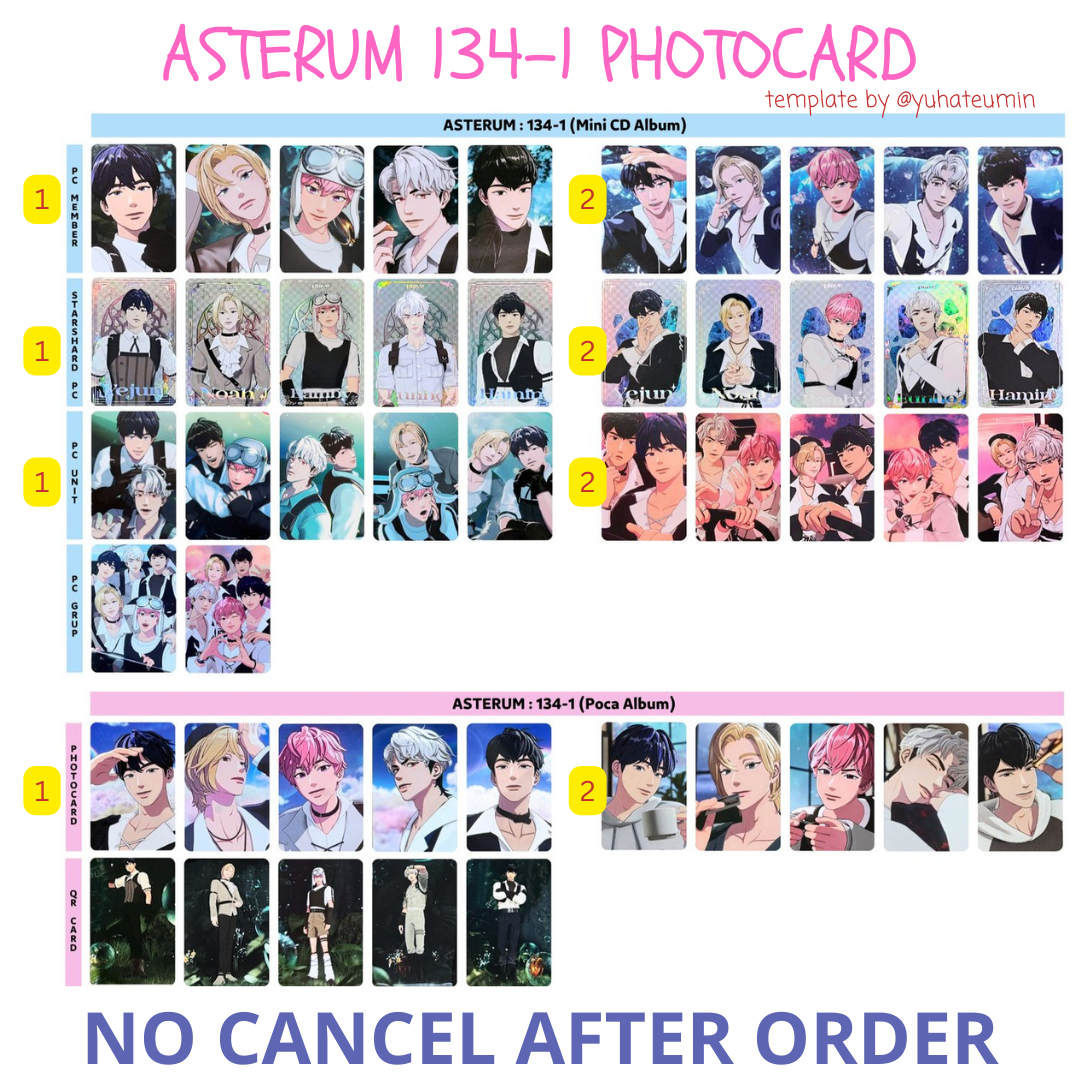 PLAVE - “ASTERUM 134-1” ALBUM PHOTOCARD MINI CD POCA ALBUM VER
